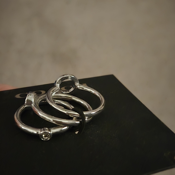 Coach Silver Ring Set - Picture 5 of 5